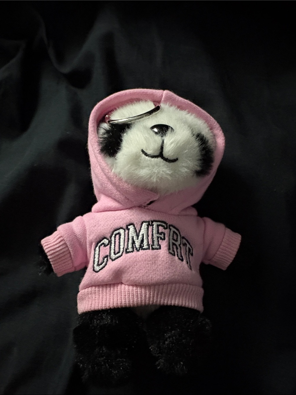 Plush Panda Pet Toy Hoodie - Pink Comfrt Design